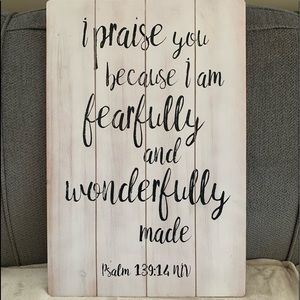 Bible Verse Decorative Sign